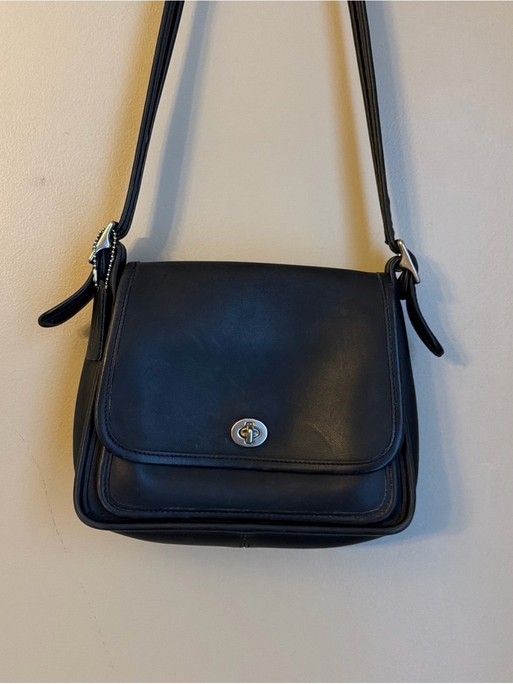 Vintage Coach Rambler’s Legacy Bag 9061 Black Glovetanned Leather United States